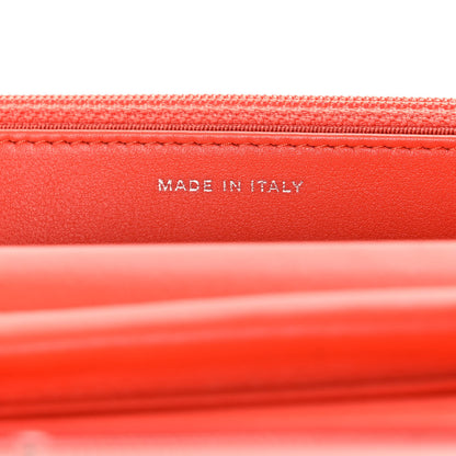 Chanel Lizard Wallet on Chain WOC Orange 7 of 13
