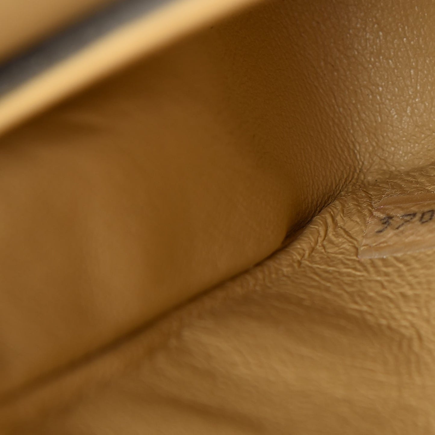 Lambskin Quilted Medium Double Flap Beige