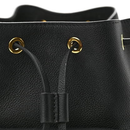 Louis Vuitton Calfskin Lockme Bucket MM Black 10 of 10