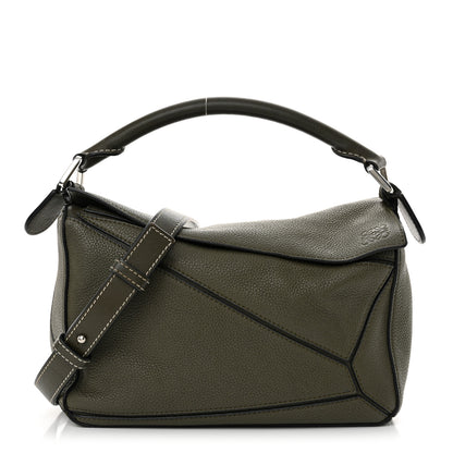 Loewe Calfskin Small Puzzle Bag Khaki Green 1 of 13
