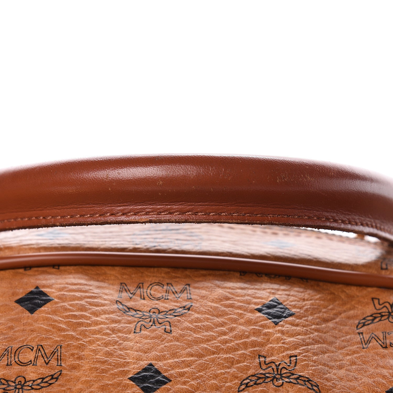 MCM Visetos Traveler Bag Cognac 10 of 17