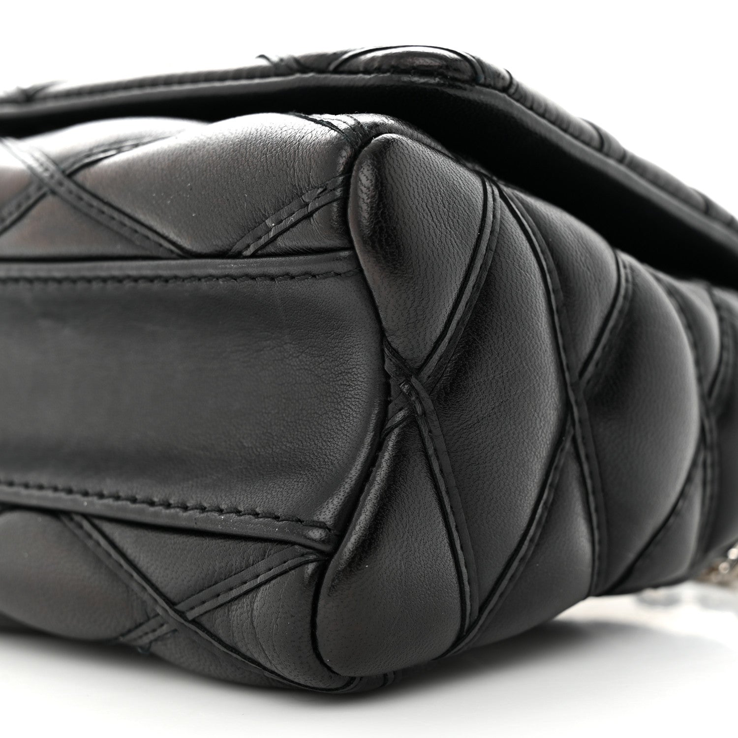 Louis Vuitton Lambskin Malletage GO-14 PM Black 9 of 12