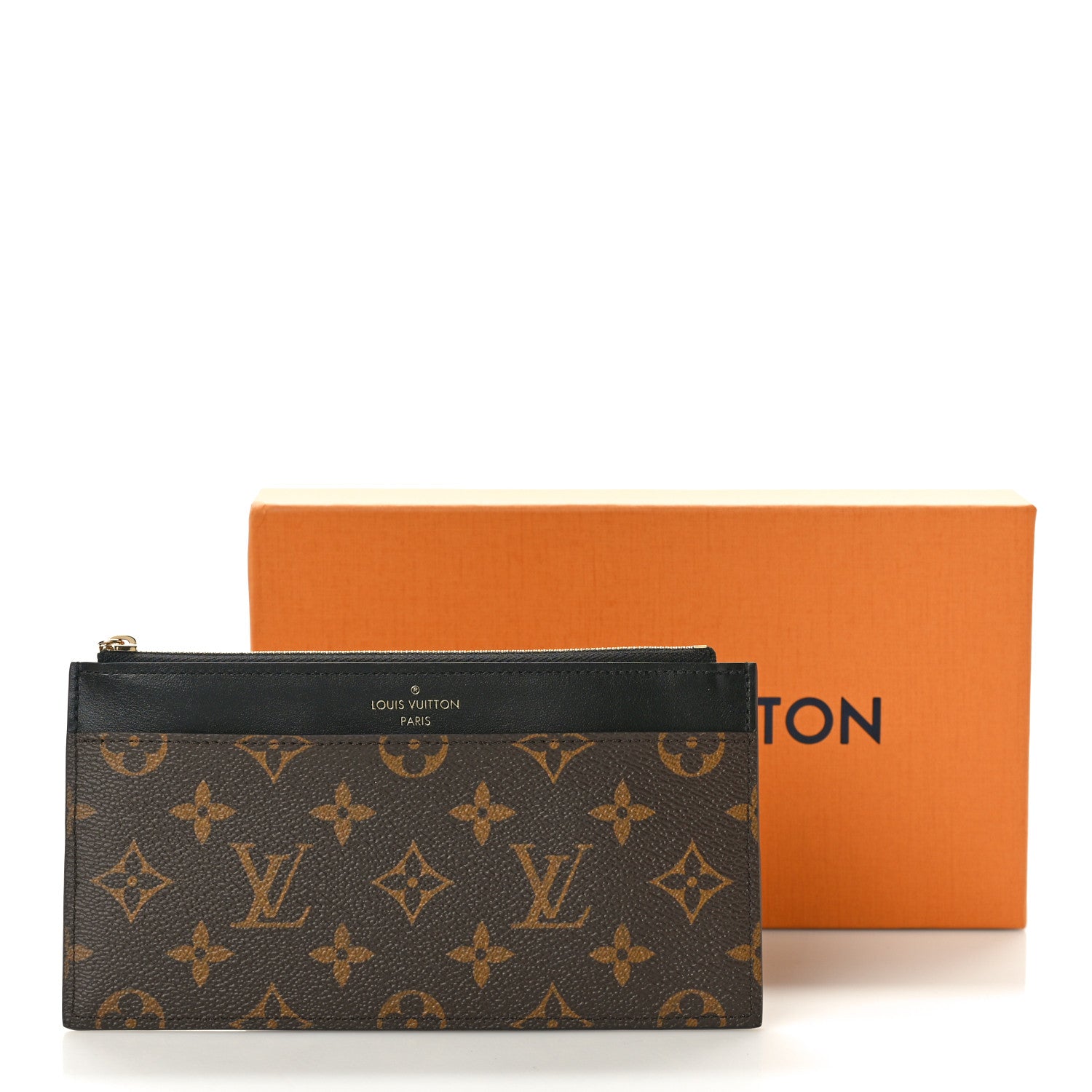 Louis Vuitton Monogram Slim Purse Black 8 of 8