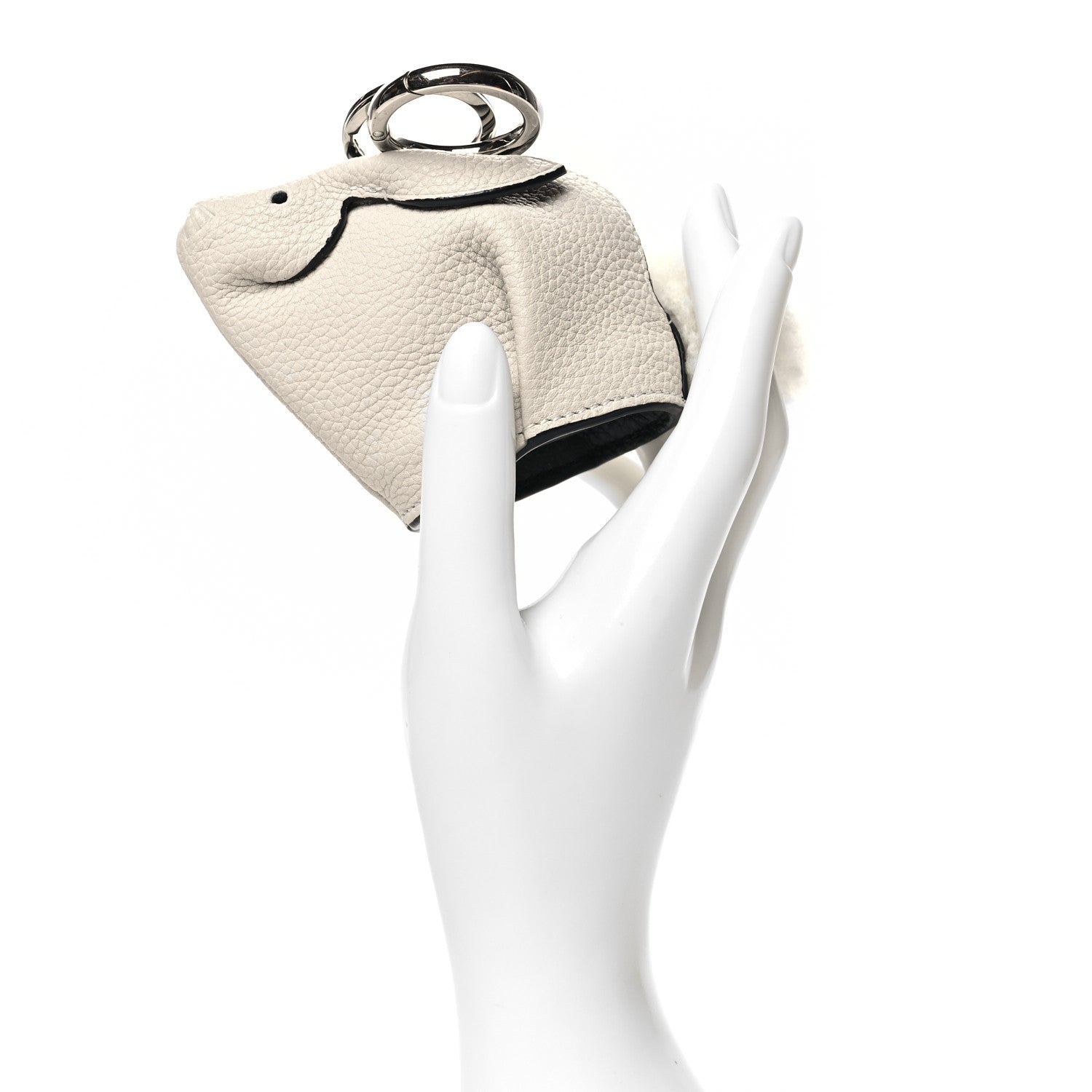 Loewe Calfskin Bunny Charm Soft White 2 of 6