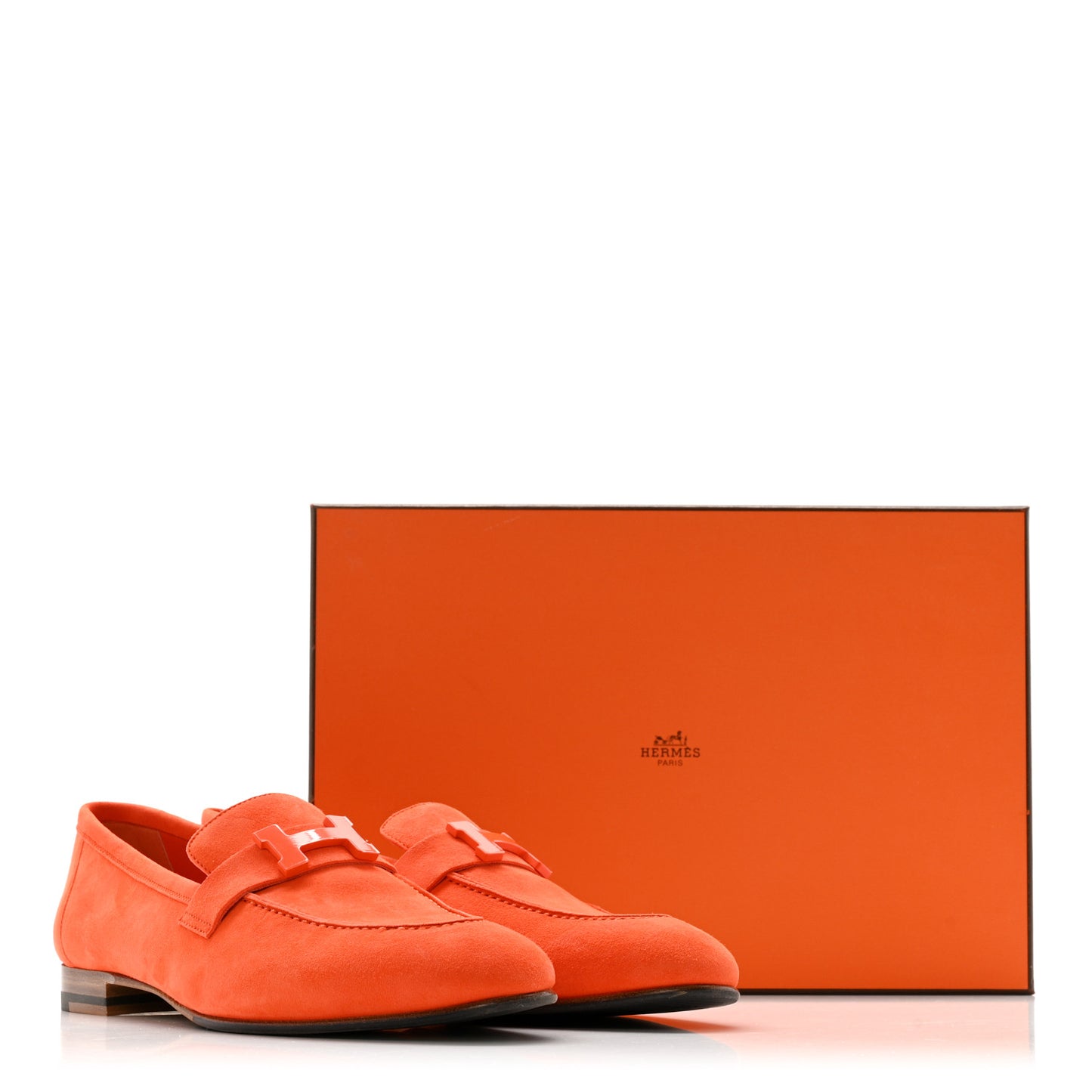 Suede Goatskin Paris Loafers 39.5 Feu