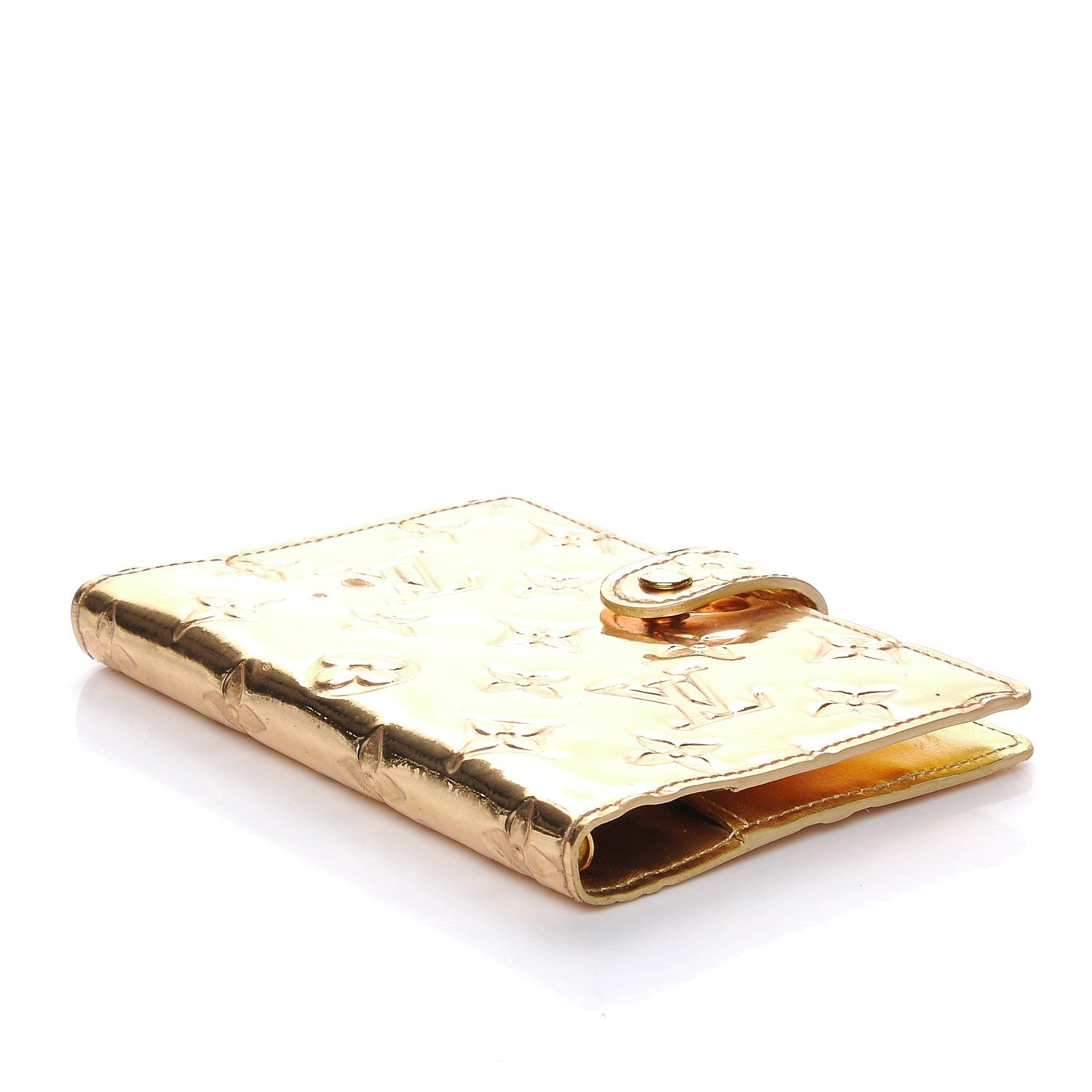 Louis Vuitton Monogram Miroir Small Ring Agenda Gold 4 of 7