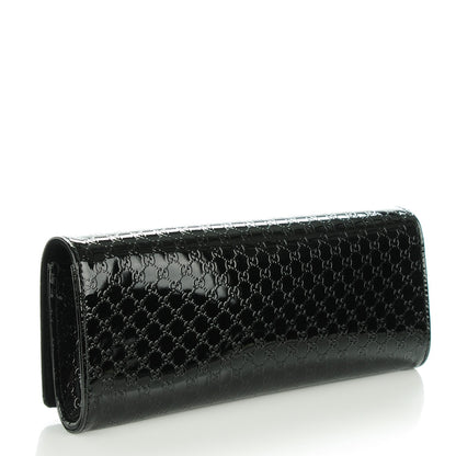 Gucci Patent Microguccissima Small Broadway Clutch Black 3 of 8