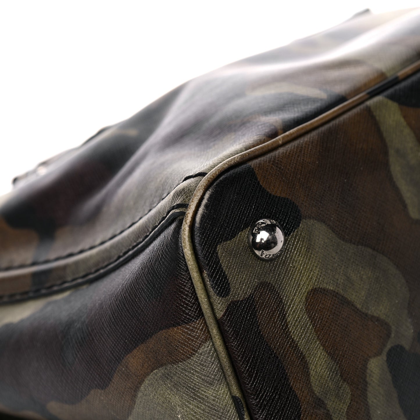 Saffiano Camouflage Military Tote Mimetico