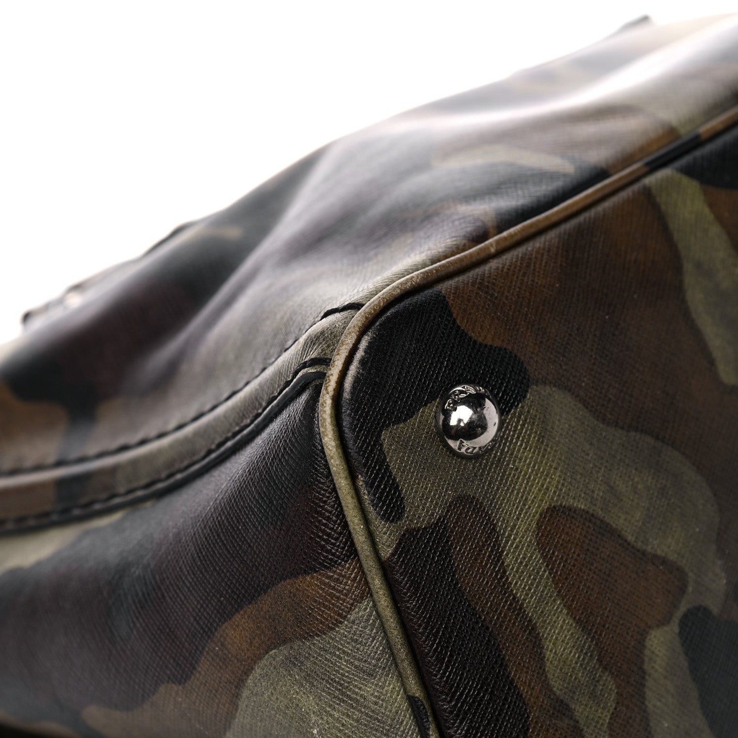 Prada Saffiano Camouflage Military Tote Mimetico 10 of 20