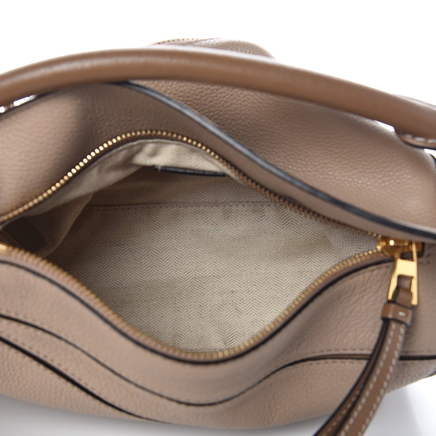 Calfskin Small Puzzle Bag Sand Mink