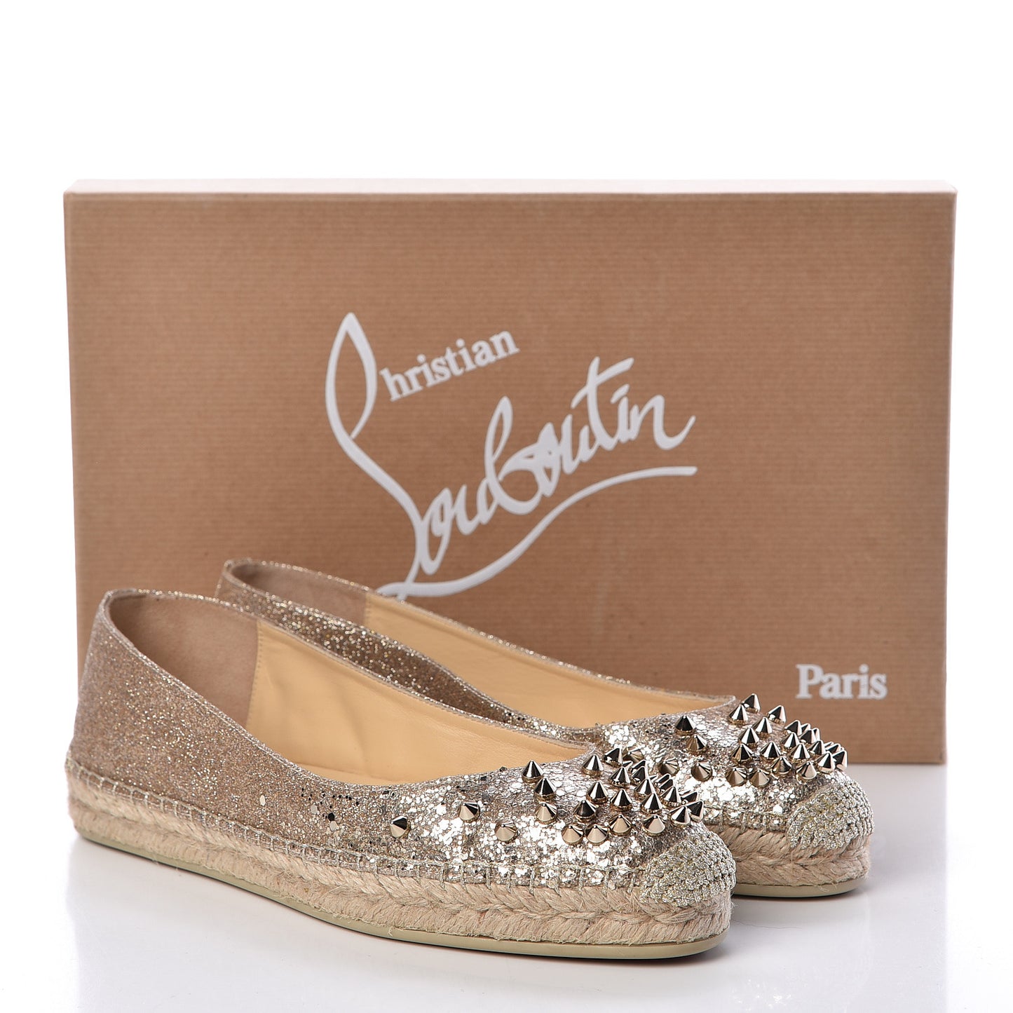 Glitter Aliochette Espadrilles 37 Gold