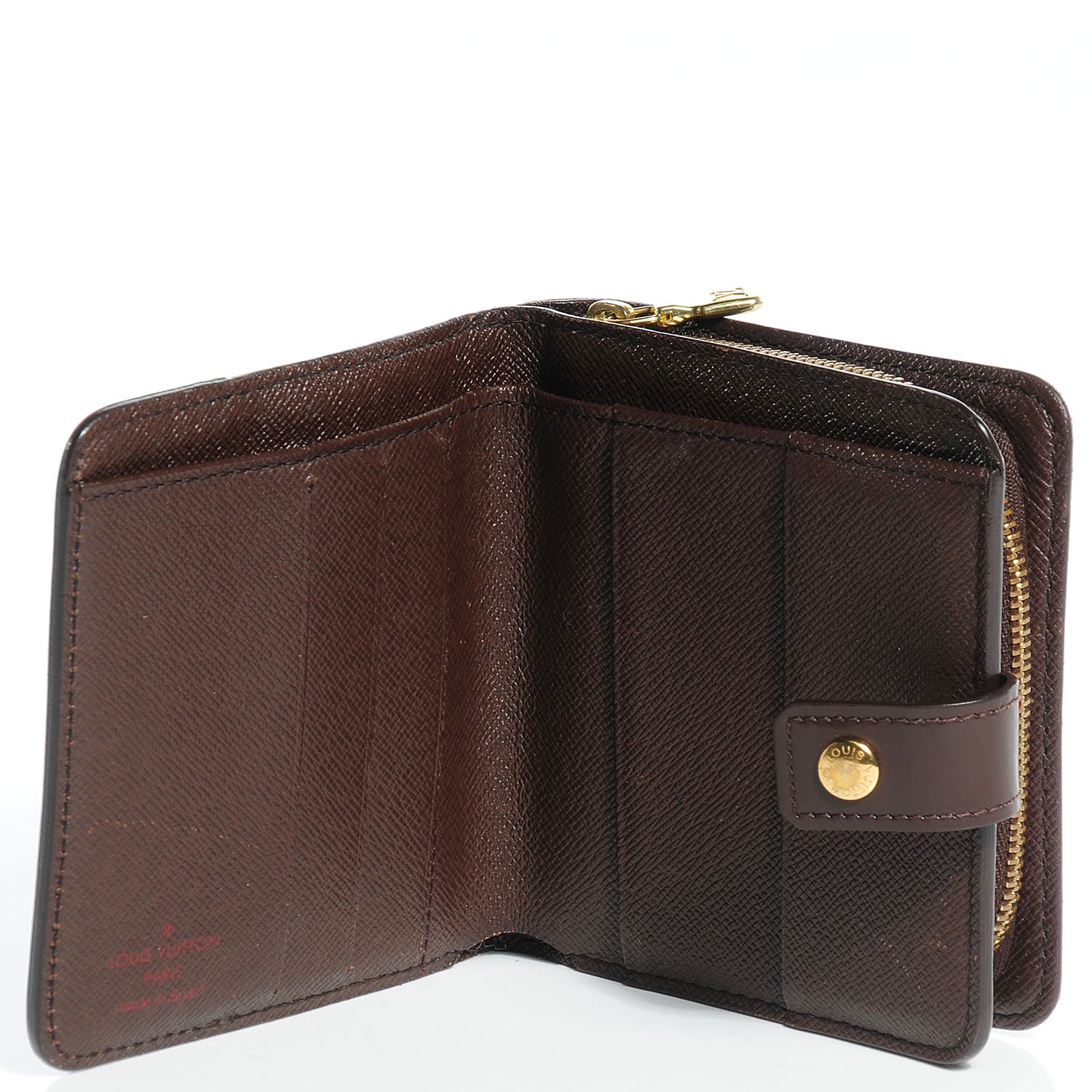 Louis Vuitton Damier Ebene Zippe Zipped Compact Wallet 6 of 8