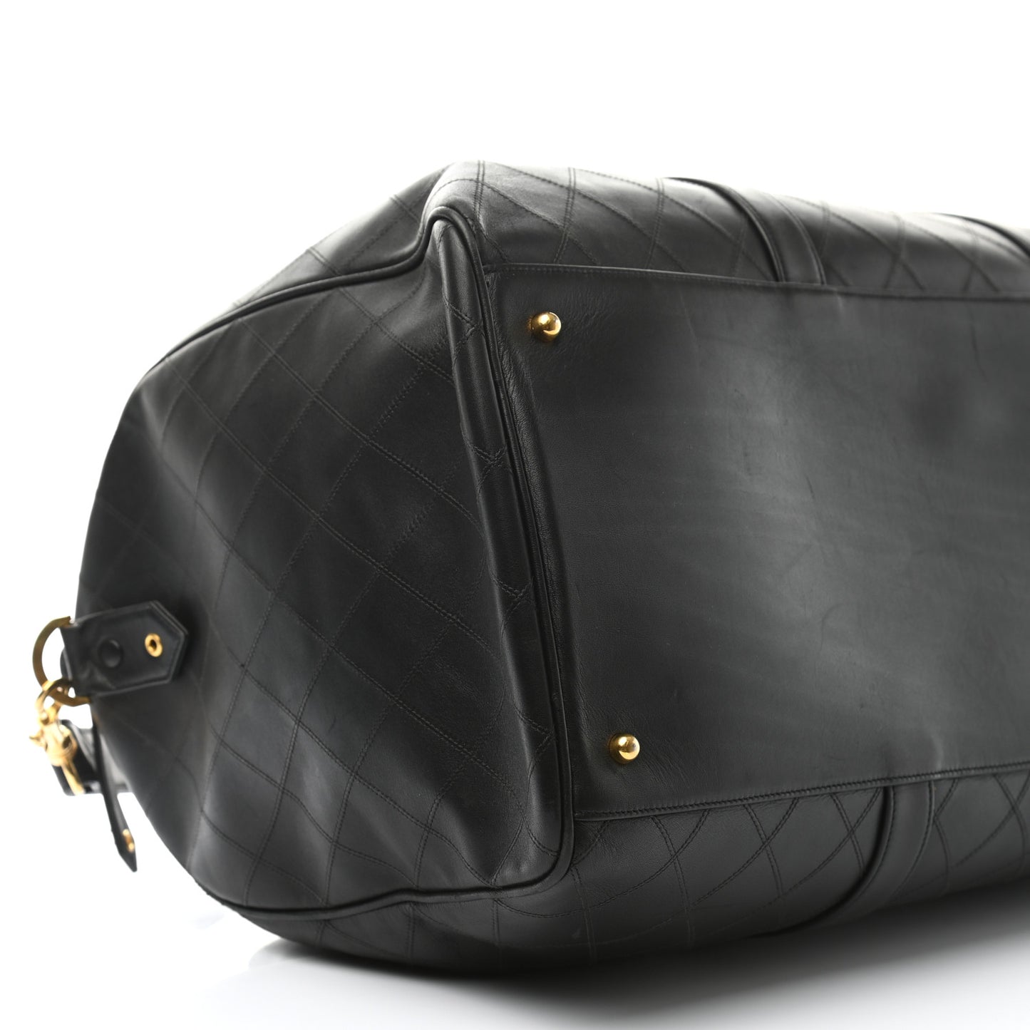 Calfskin Stitched CC Boston Black