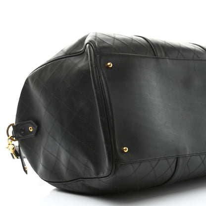 Chanel Calfskin Stitched CC Boston Black 5 of 16