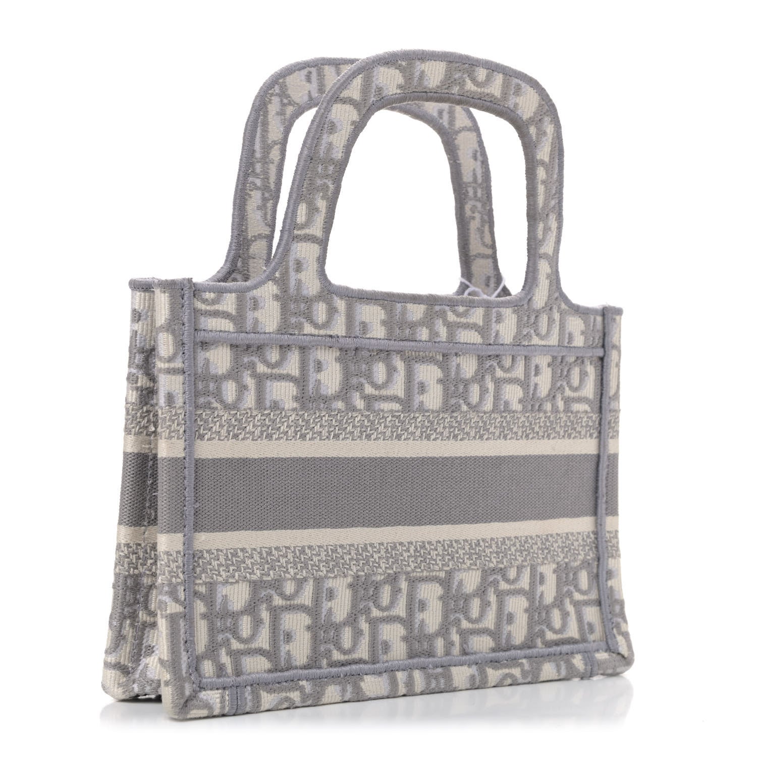 Christian Dior Oblique Mini Book Tote Grey Multicolor 2 of 4