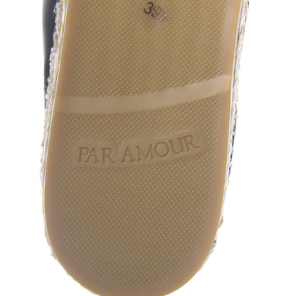 Gucci Calfskin Bee Star Embroidered Espadrilles 39.5 Black 9 of 12