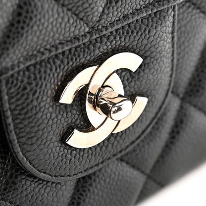 Chanel Caviar Quilted Jumbo Single Flap Black 13 of 15