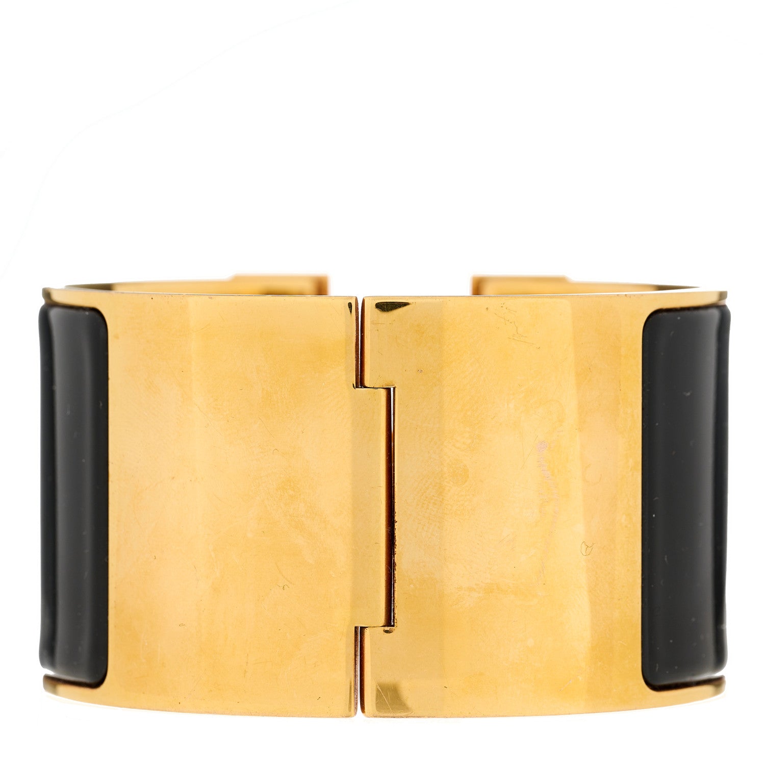 Hermes Enamel Extra Wide Clic Clac H Bracelet GM Black 2 of 4