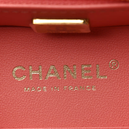 Chanel Lambskin Quilted Top Handle Small Vanity Case Pink 6 of 11