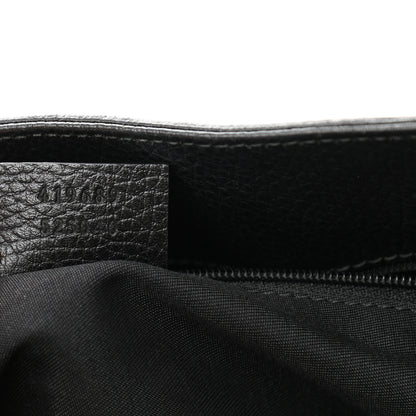 Gucci Calfskin Medium Braided Handle Gifford Tote Black 7 of 12