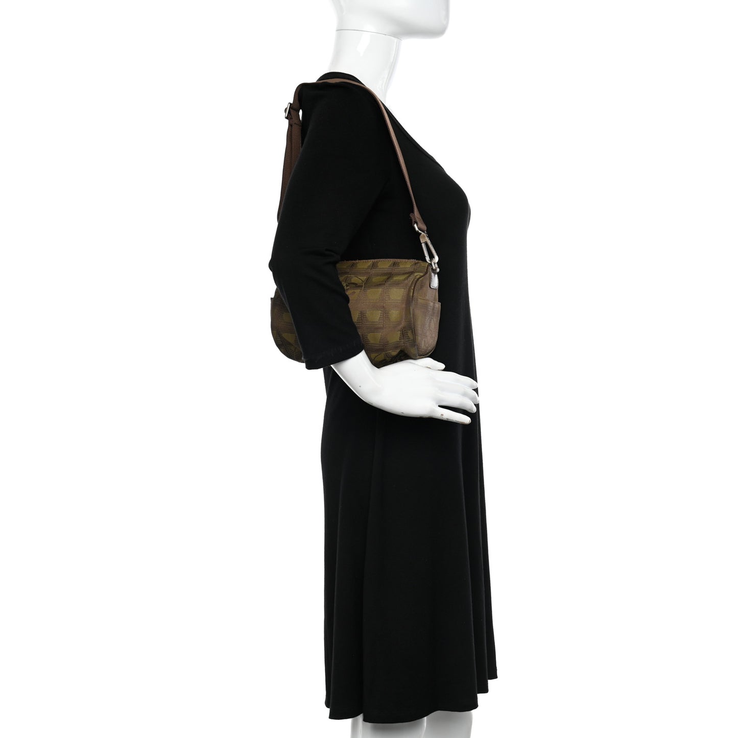 Nylon Travel Crossbody Bag Brown