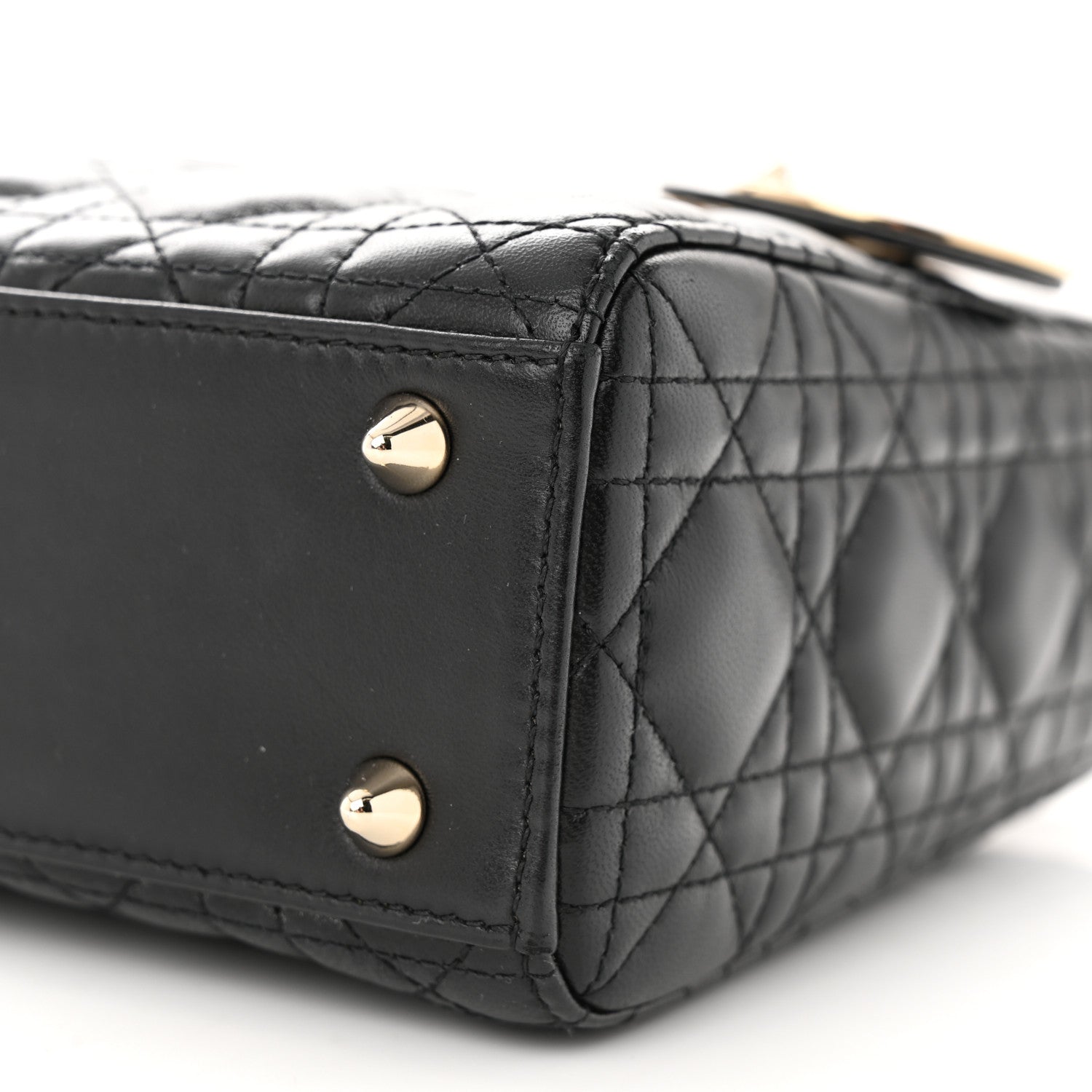Christian Dior Lambskin Cannage Small My ABCDior Lady Dior Black 10 of 12