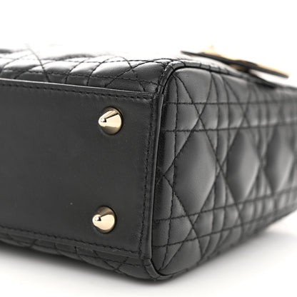 Christian Dior Lambskin Cannage Small My ABCDior Lady Dior Black 10 of 12
