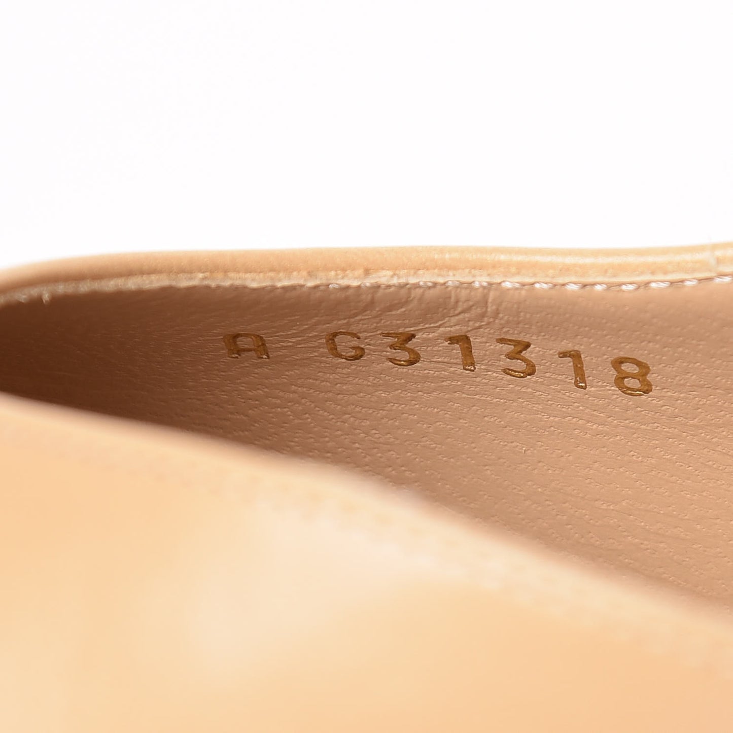 Goatskin Grosgrain Cap Toe CC Slingback Pumps 40.5 Beige Black