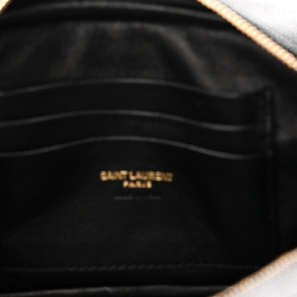 Saint Laurent Grain De Poudre Matelasse Monogram Mini Lou Camera Bag Black 6 of 10