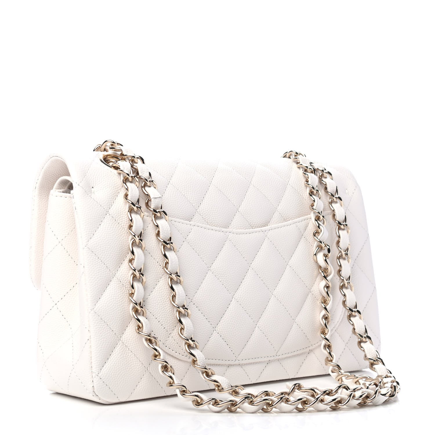 Chanel Caviar Quilted Small Double Flap White 2 of 4