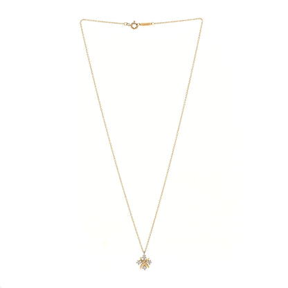 Tiffany Platinum 18K Yellow Gold Diamond Schlumberger Lynn Pendant Necklace 3 of 5