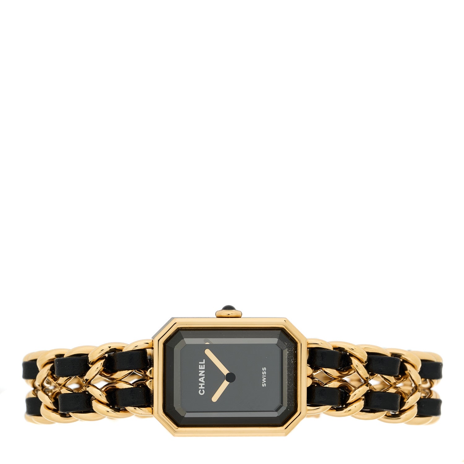 Chanel Stainless Steel Lambskin 20mm Chain Premiere Quartz Watch Gold M 2 of 5