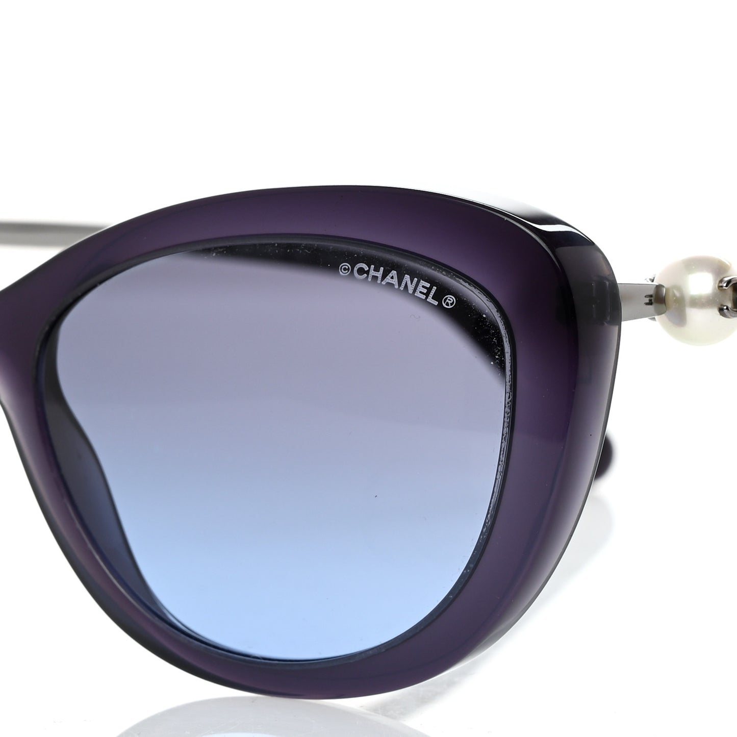 Acetate Pearl Cat Eye Sunglasses 5340-H Blue