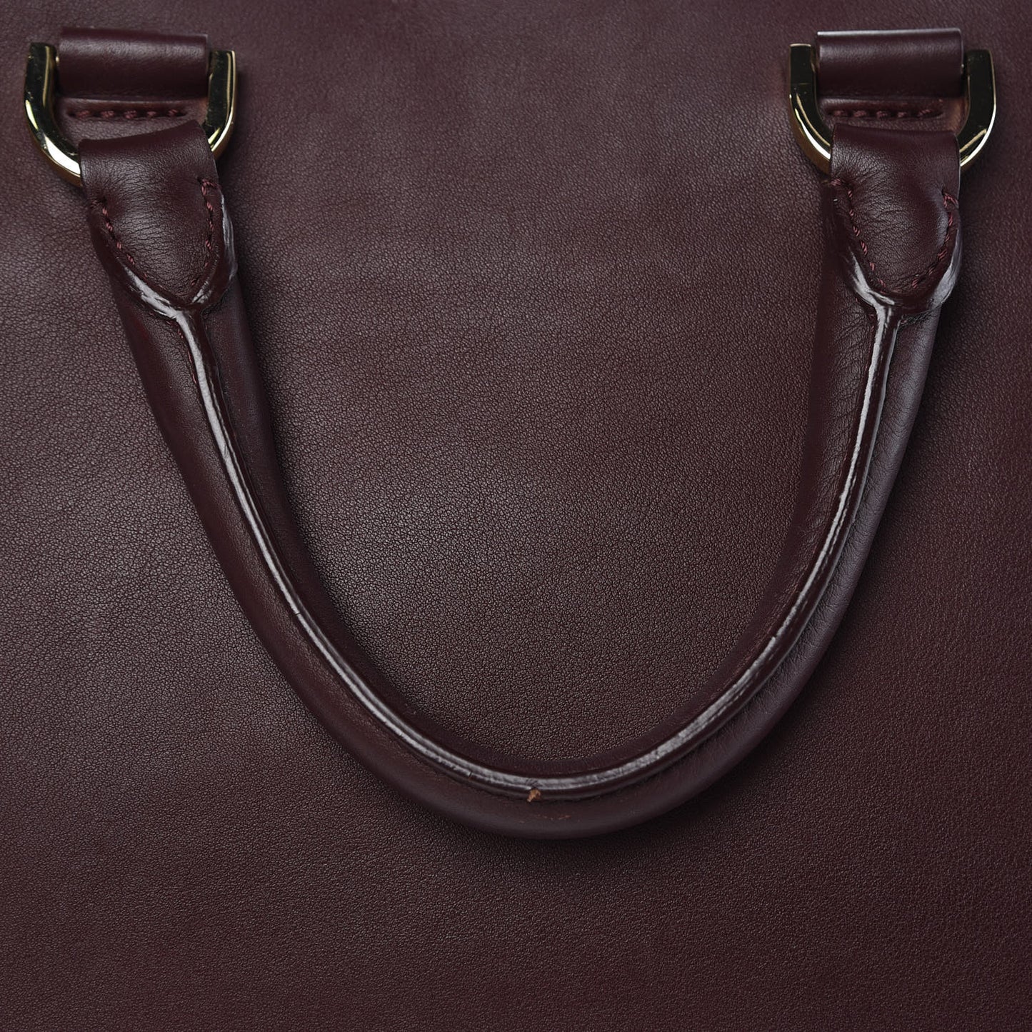 Silky Calf Small Willow Tote Oxblood