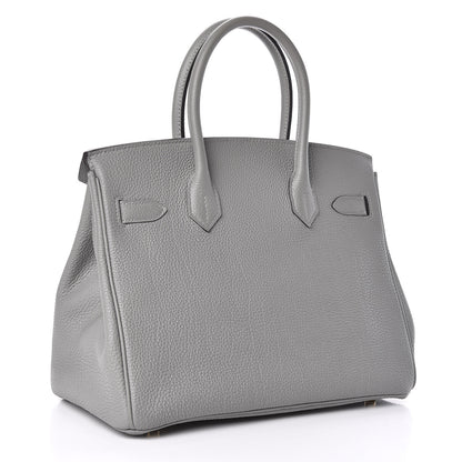 Hermes Togo Birkin 30 Gris Mouette 3 of 34