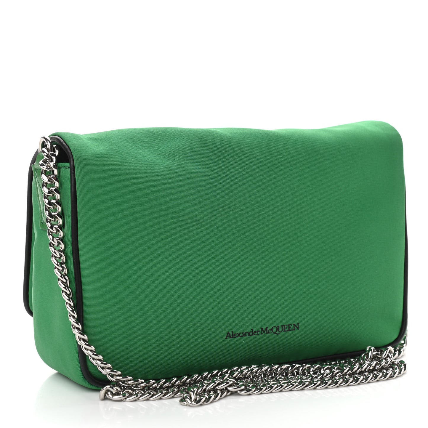 Nylon Skull Camera Crossbody Bag Green