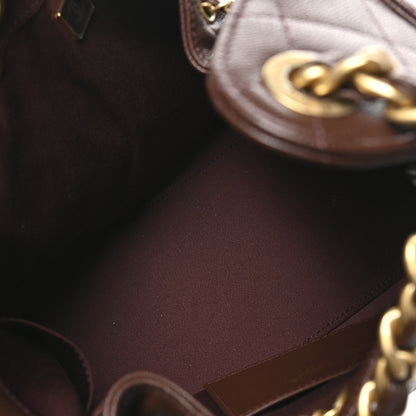 Chanel Caviar Quilted Small Chanel 25 Handbag Dark Brown 5 of 11
