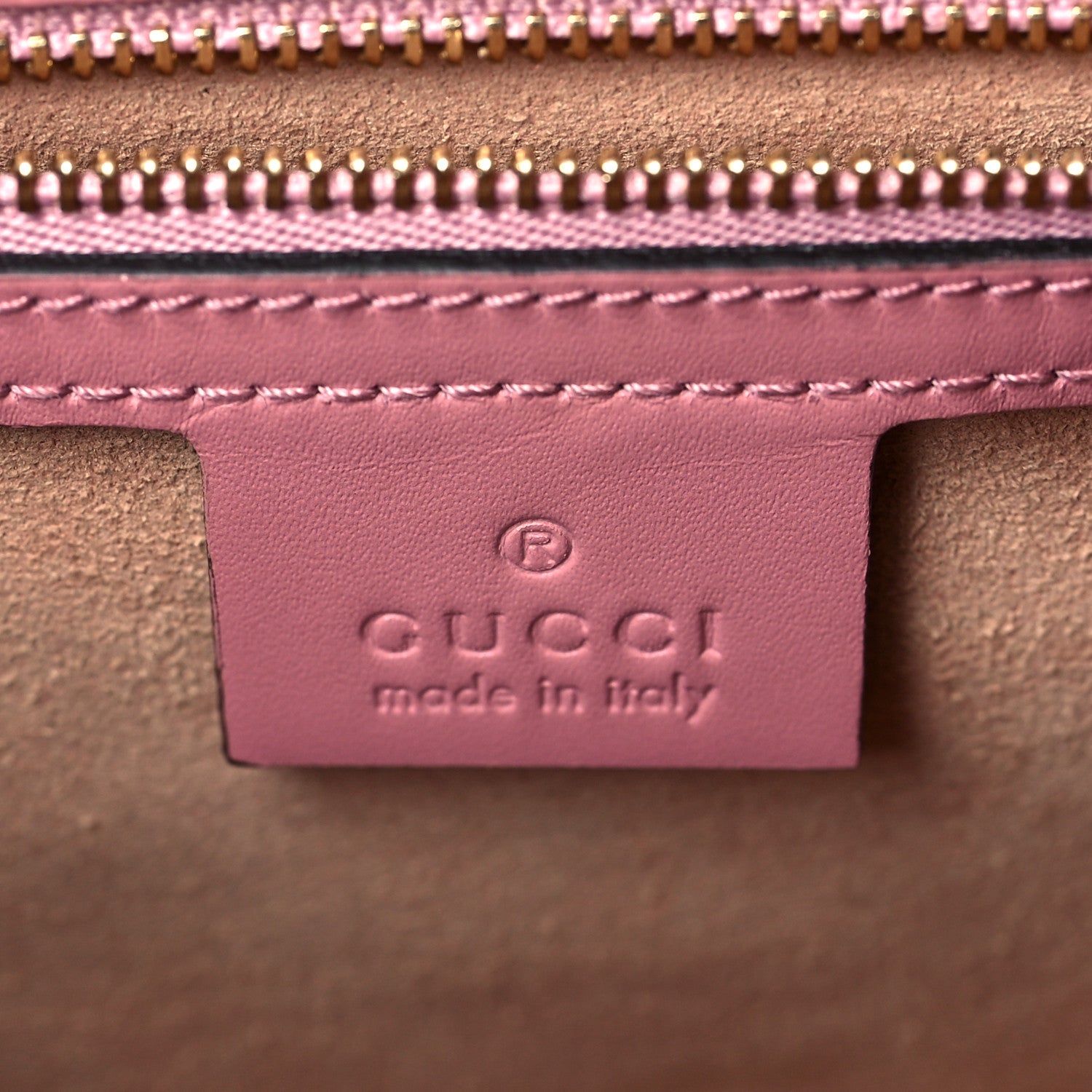 Gucci Guccissima Signature Small Padlock Top Handle Bag Rose Baby Candy 5 of 10