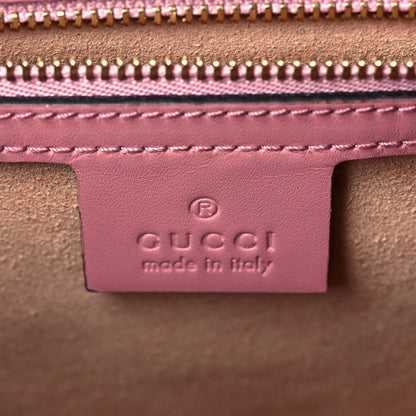 Gucci Guccissima Signature Small Padlock Top Handle Bag Rose Baby Candy 5 of 10