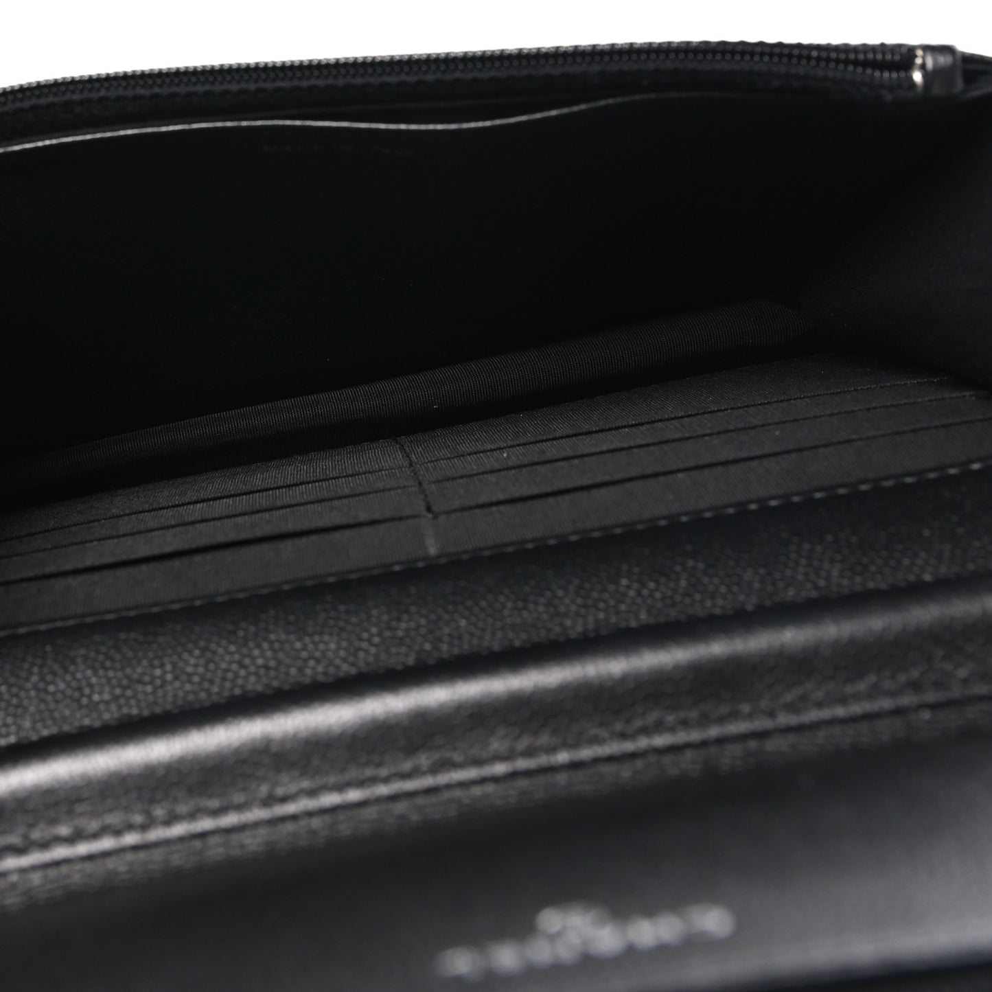 Caviar Quilted Boy Wallet On Chain WOC So Black