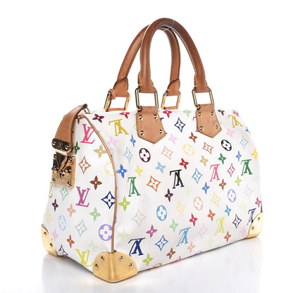 Louis Vuitton Monogram Multicolor Speedy 30 White 3 of 19
