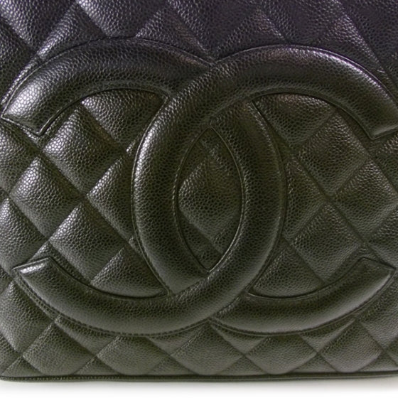Chanel Caviar Medallion Tote Black 7 of 10