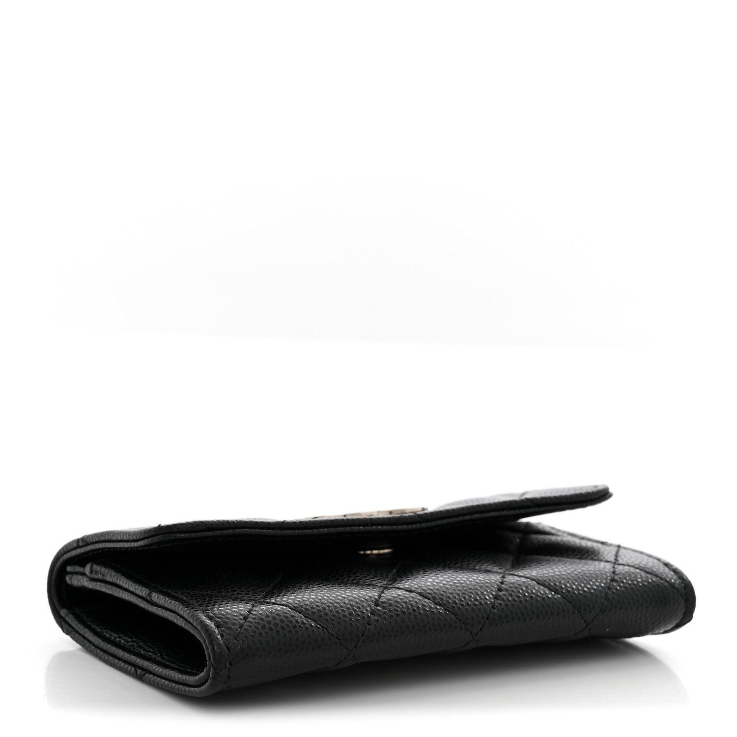 Chanel Caviar Quilted Coco Chanel Logo Flap Card Holder Black 4 of 7