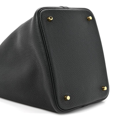 Hermes Taurillon Clemence Picotin Lock 22 MM Black 10 of 12