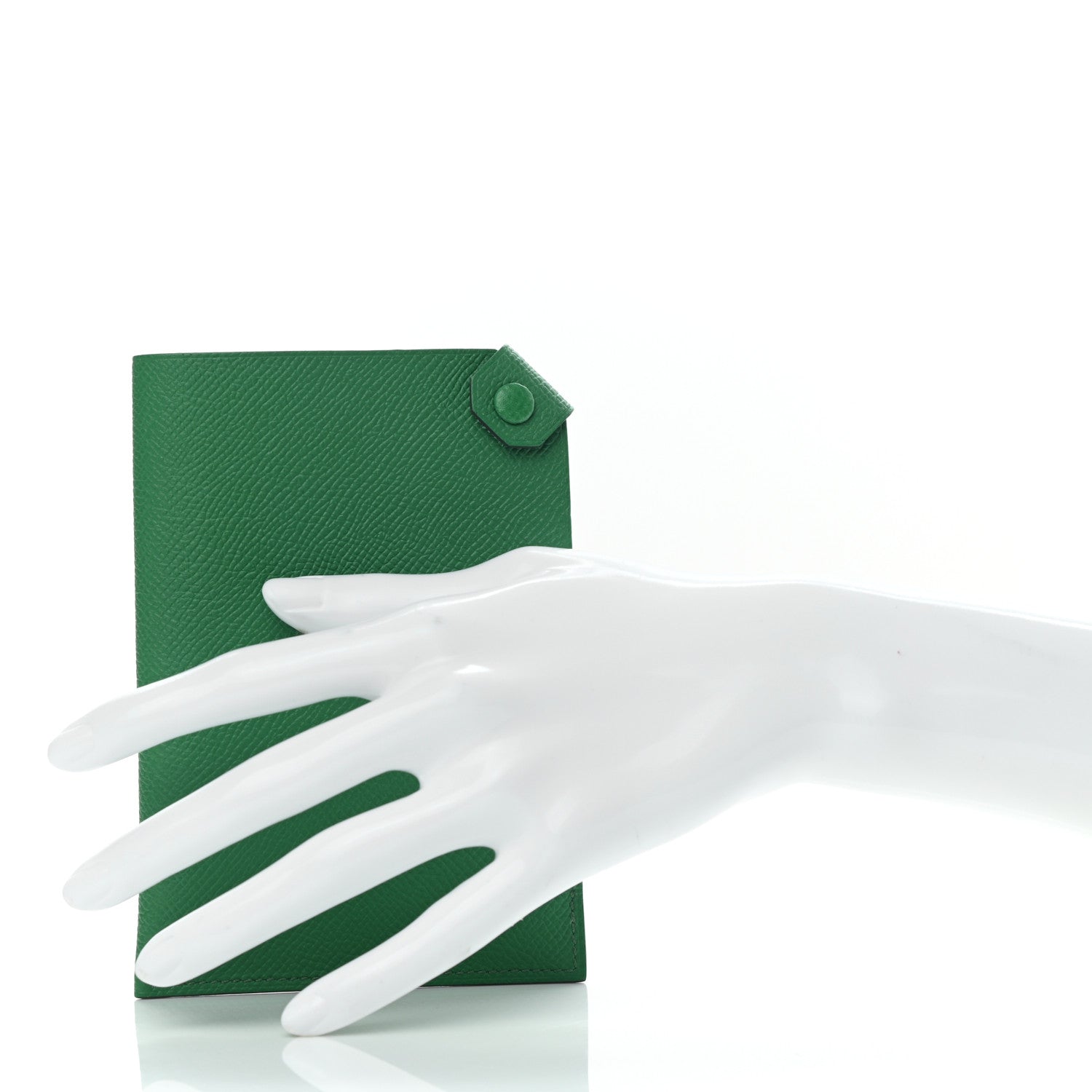 Hermes Epsom Tarmac PM Passport Holder Cactus 2 of 8