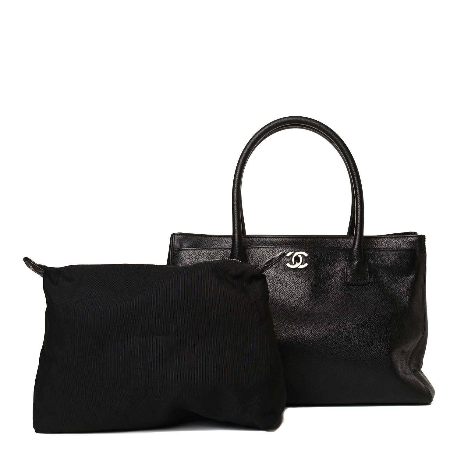 Chanel Calfskin Cerf Executive Shopper Tote Black 1 of 16
