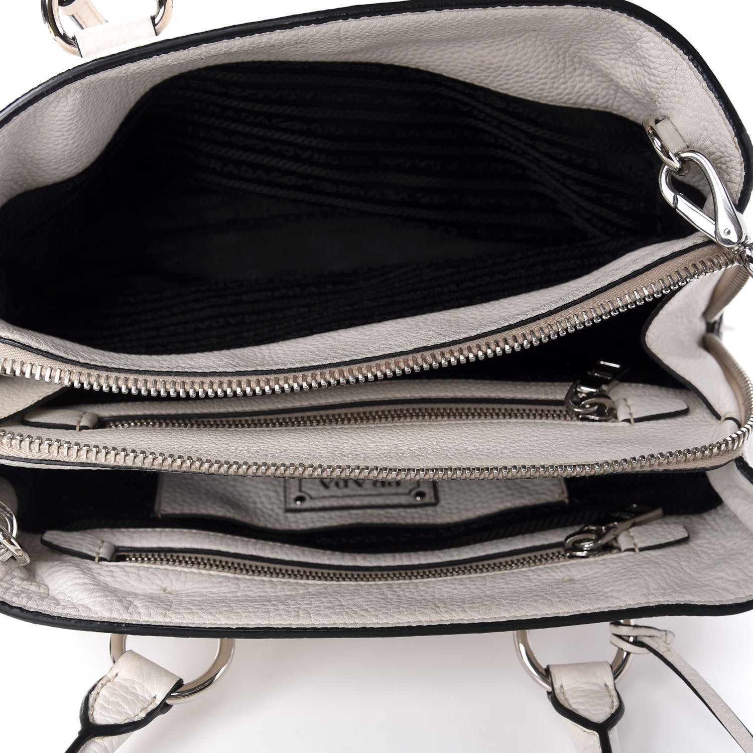 Prada Vitello Daino Tote Talco 5 of 11