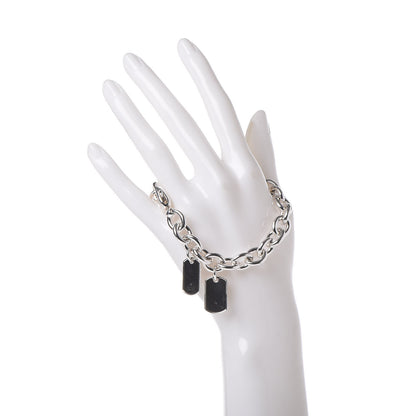 Gucci Sterling Silver Double Dog Tag Charm Bracelet 2 of 5