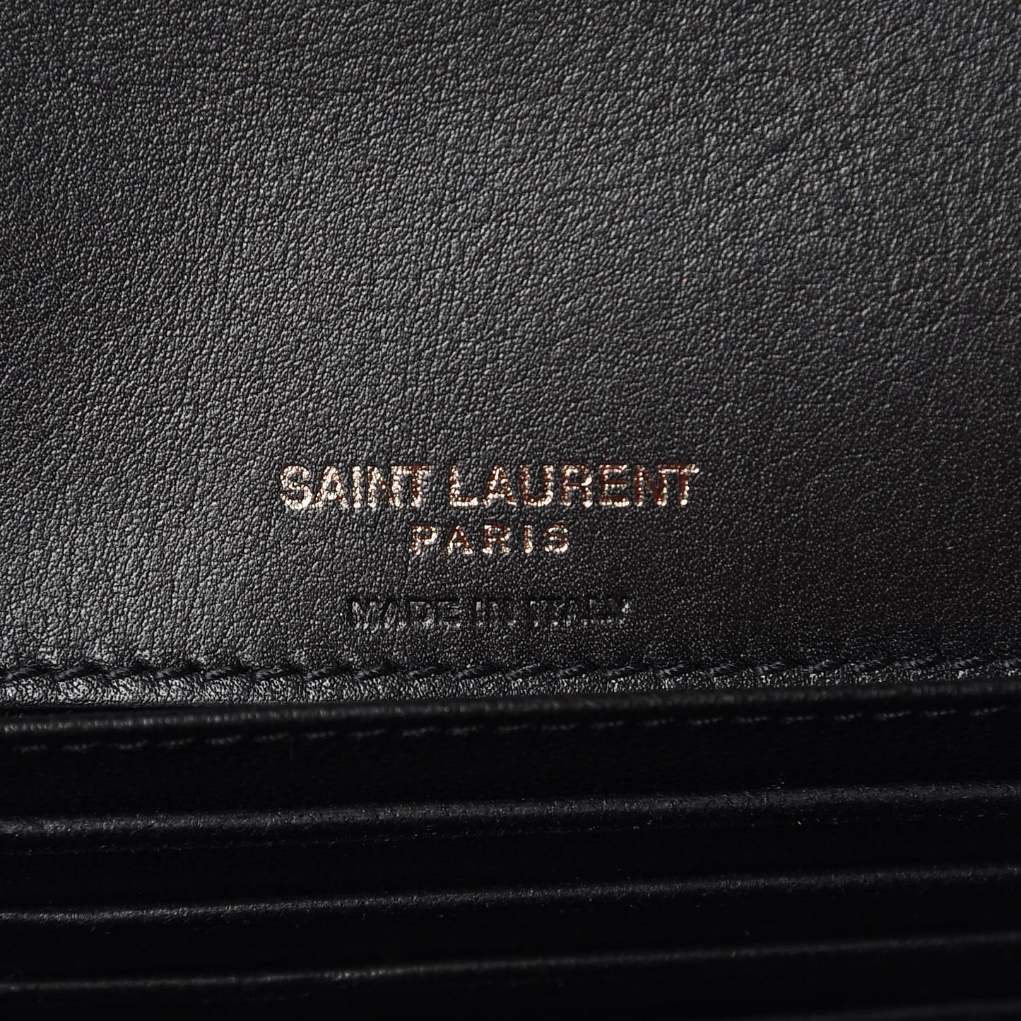Metallic Lambskin Lame Kate Belt Bag Black Platine