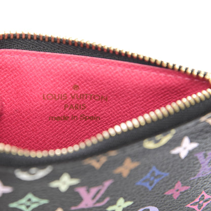 Louis Vuitton Monogram Multicolor Key Pouch Black Grenade 6 of 7